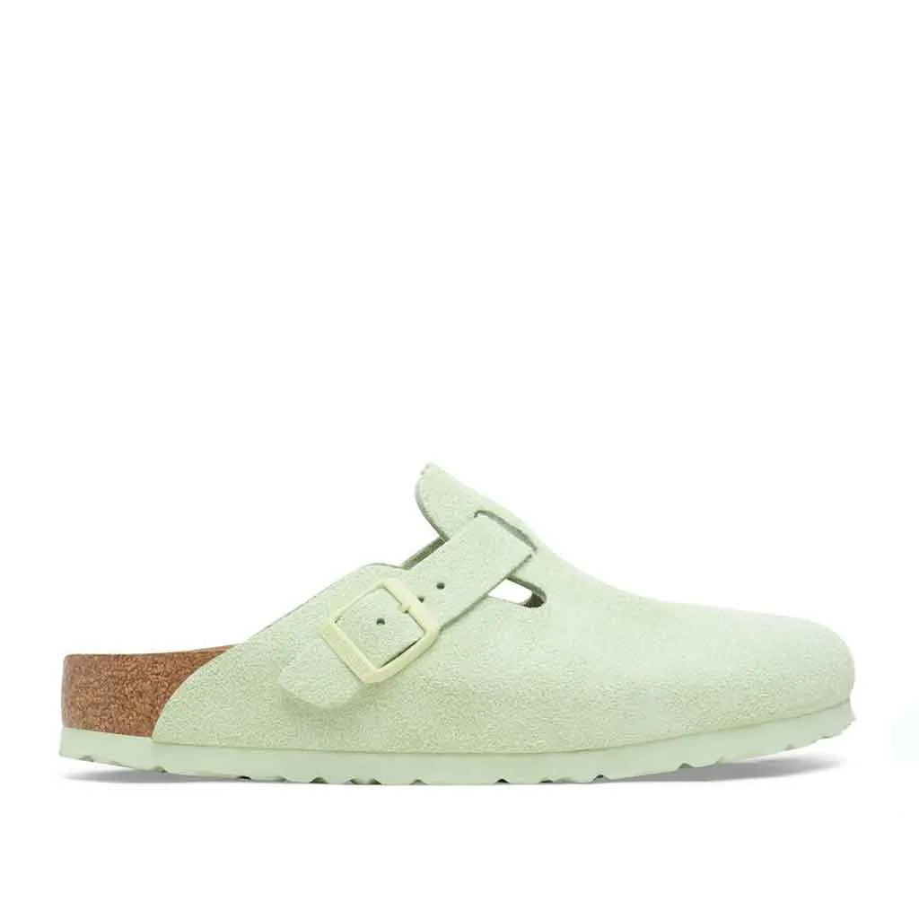 Birkenstock Boston SFB for Women - Faded Lime