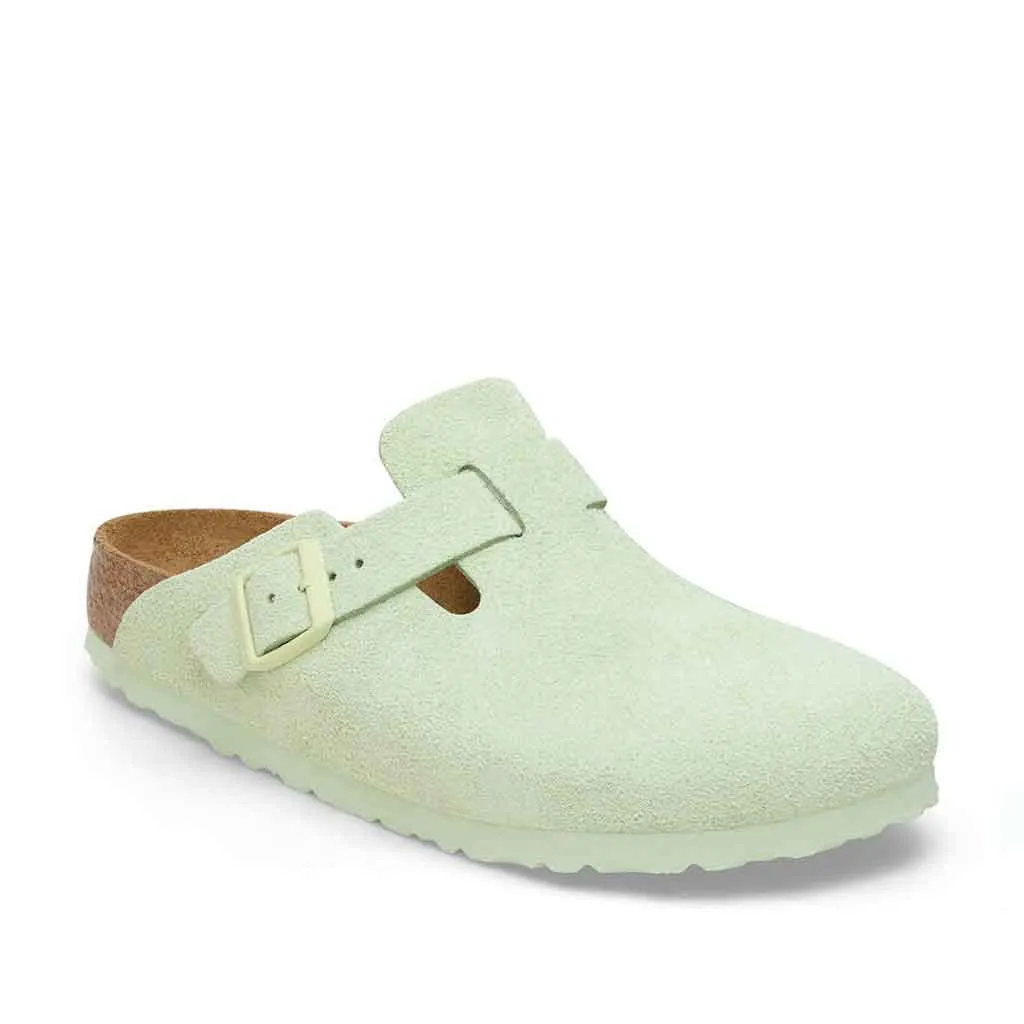 Birkenstock Boston SFB for Women - Faded Lime