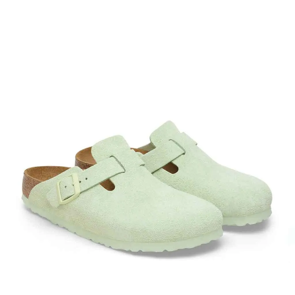 Birkenstock Boston SFB for Women - Faded Lime