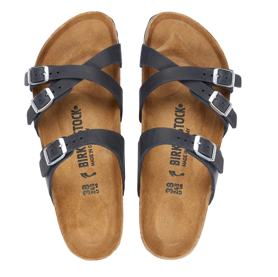 Birkenstock Franca Oiled Leather Black