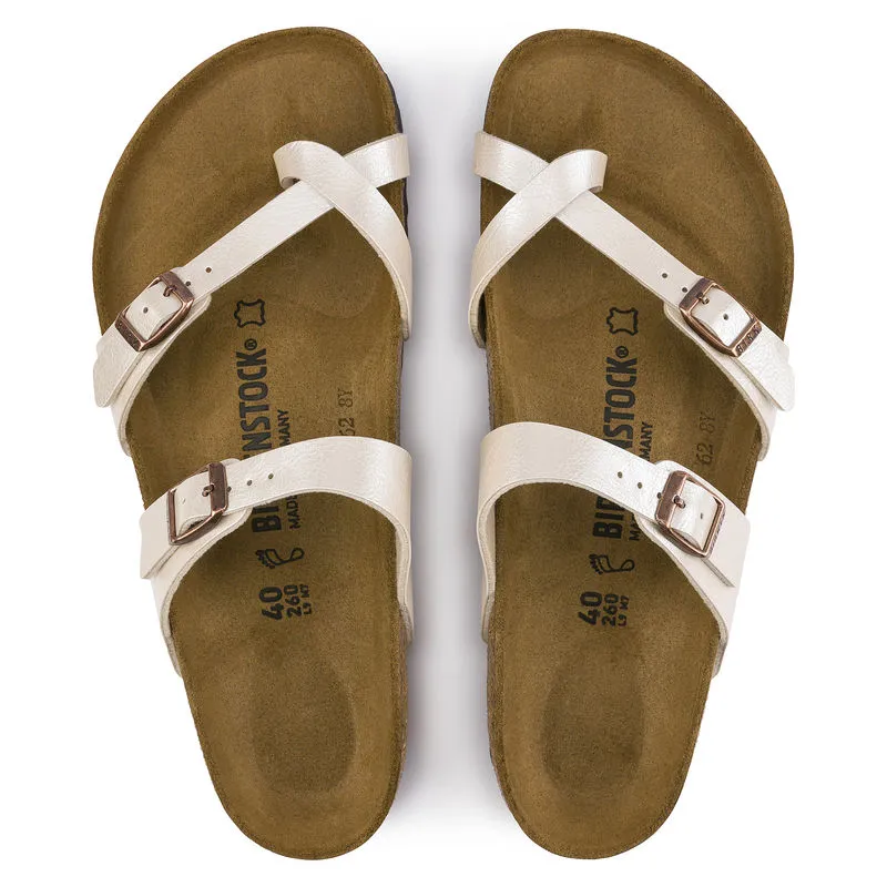 Birkenstock Mayari Birko-Flor Graceful Pearl White