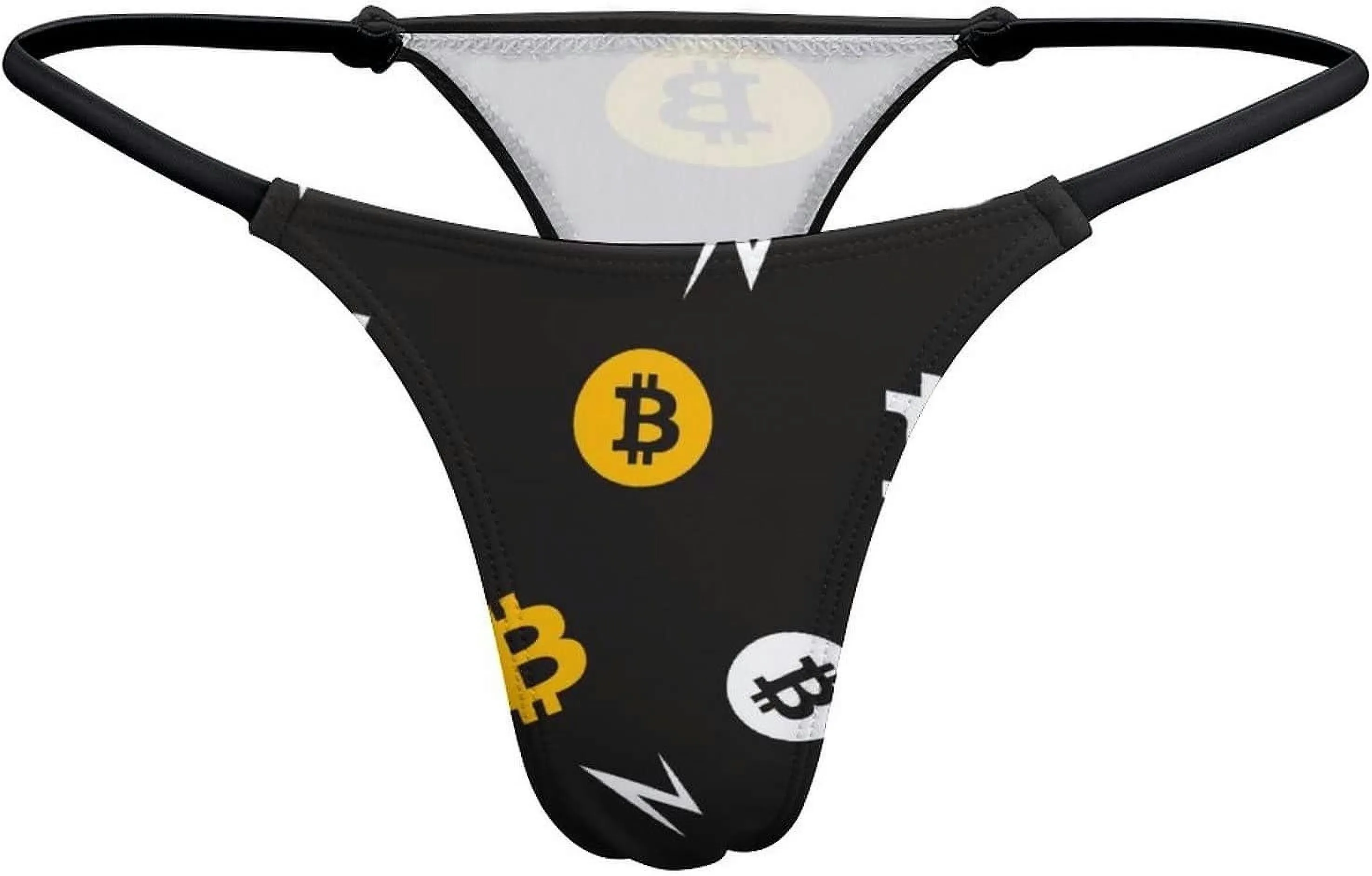 Bitcoin Pattern G-String Thongs Women's T-Back Underwear PantyGT-149