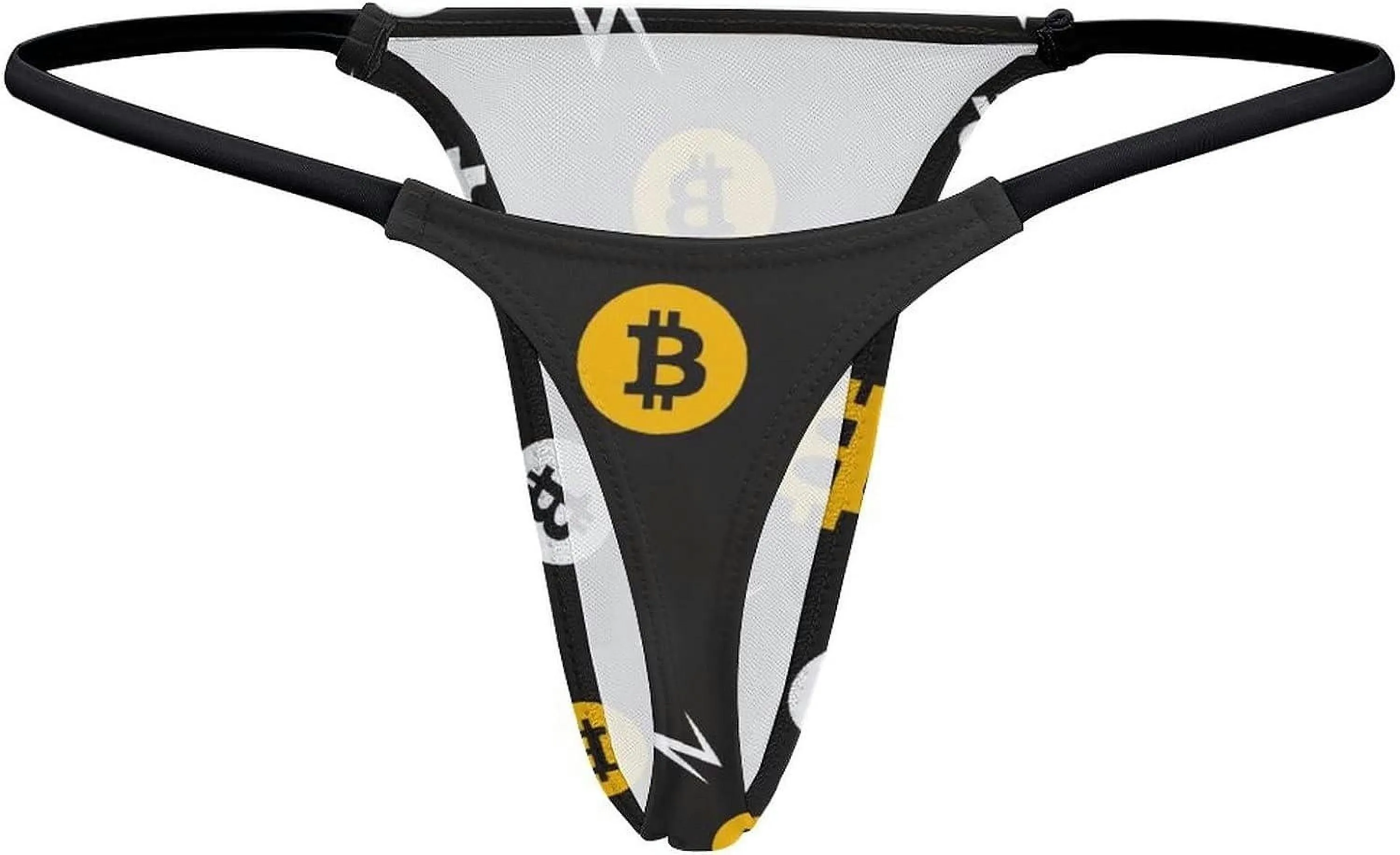 Bitcoin Pattern G-String Thongs Women's T-Back Underwear PantyGT-149