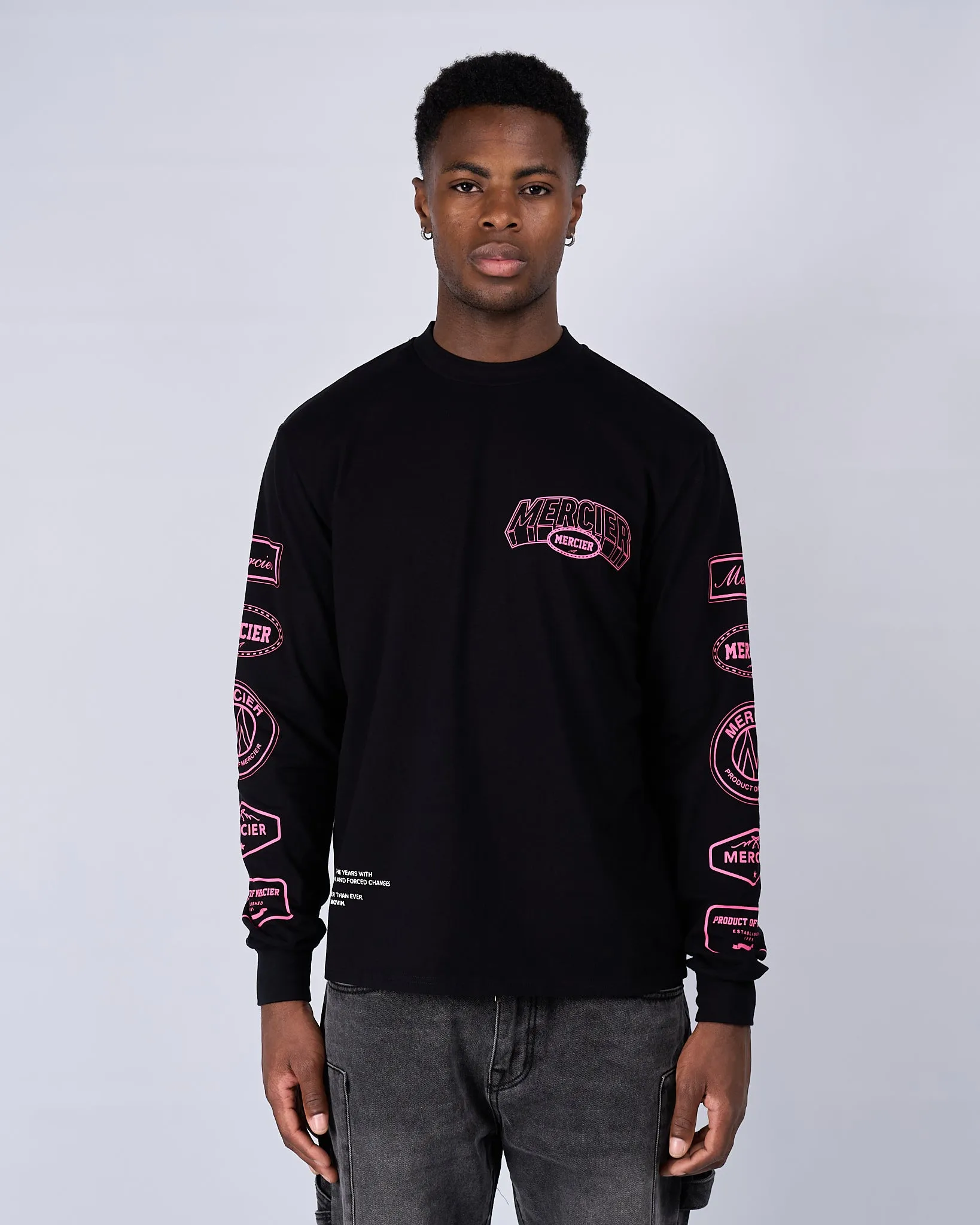 Black Pink Compton Long Sleeve Tshirt