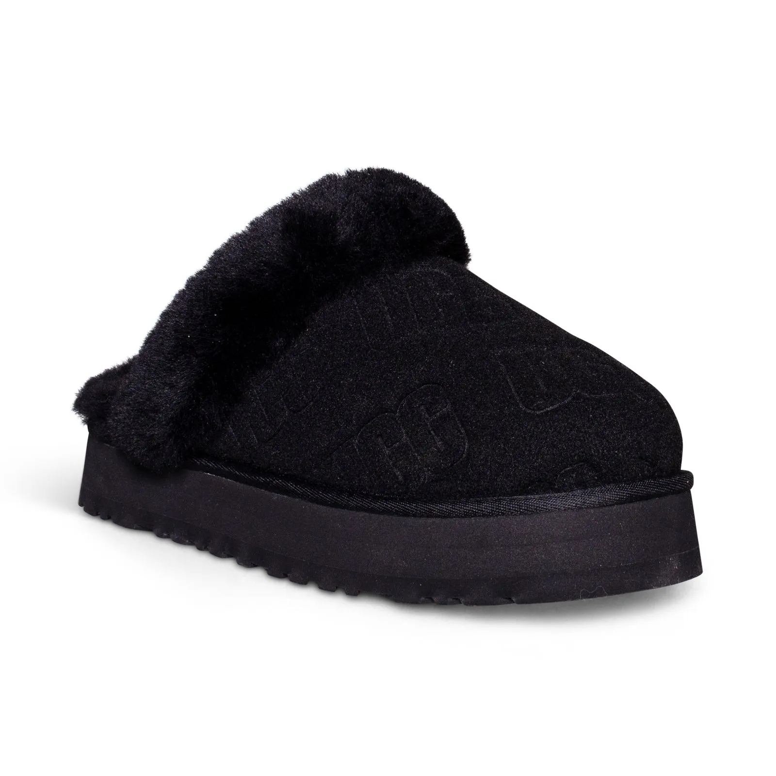 Black UGG Felted Disquette Slippers for Women - Shop Now