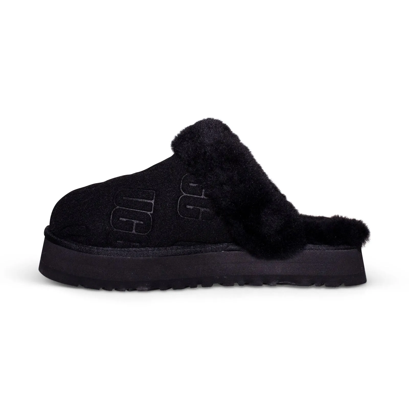 Black UGG Felted Disquette Slippers for Women - Shop Now