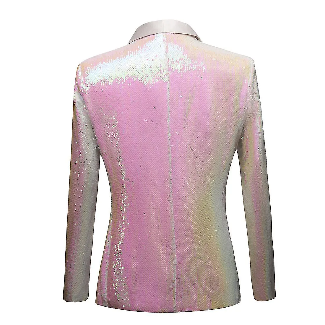 Blazer Blanco Hombre Sequin Wedding Party Suit