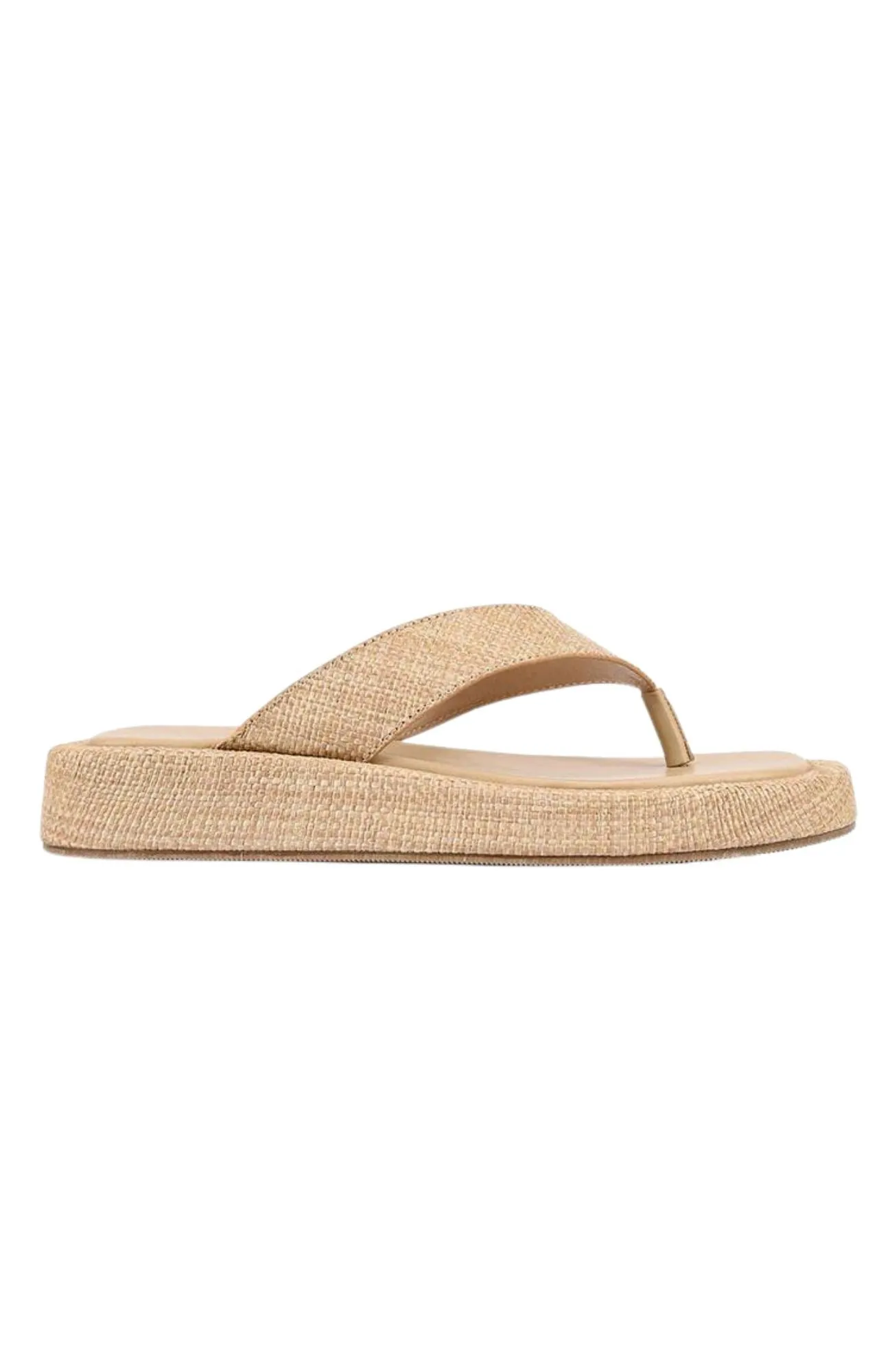 Bouncer II Flatform Thongs Natural Raffia