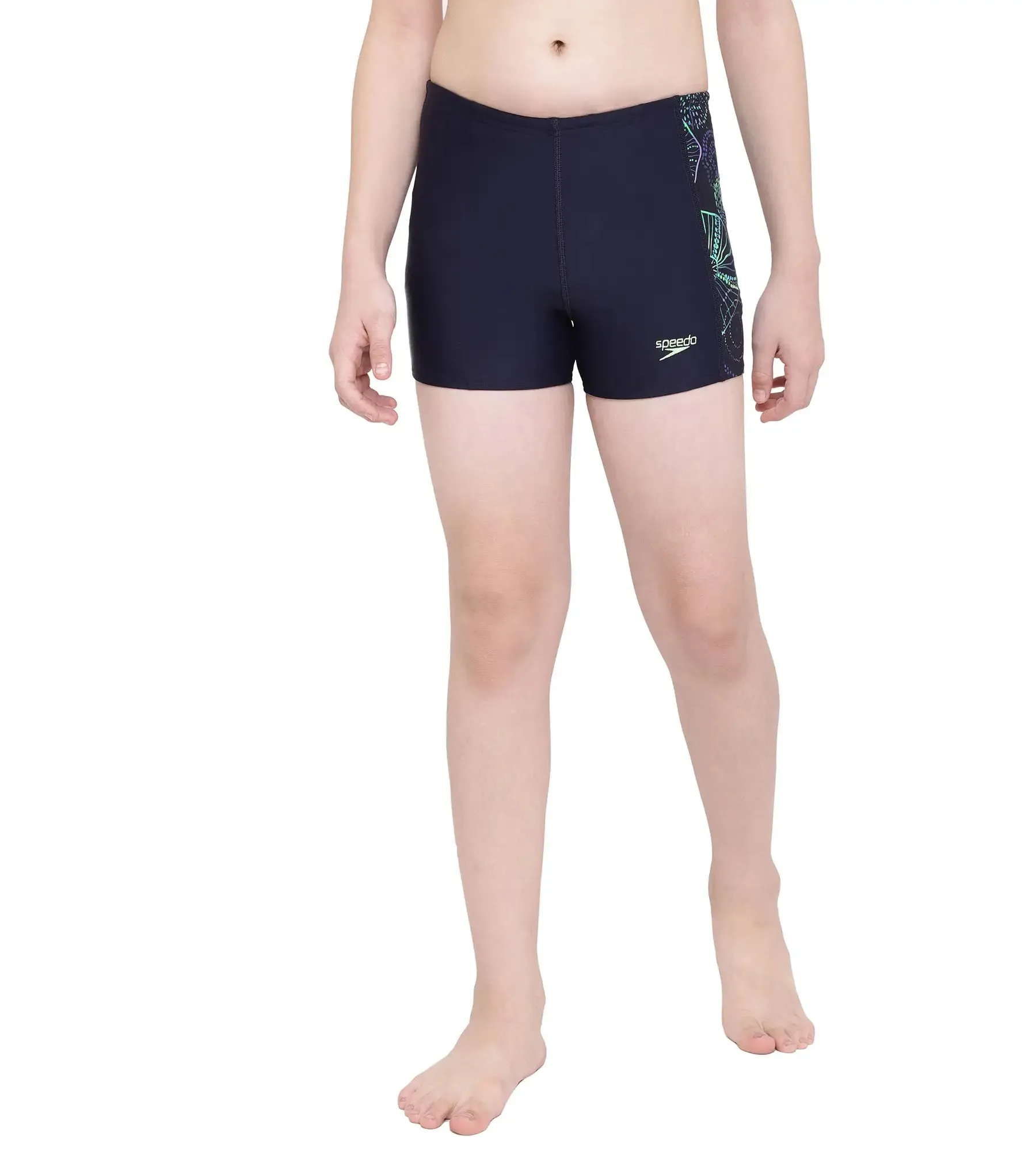 Boy's Jellyfish Panel Swim Trunks - True Navy & Aquarium