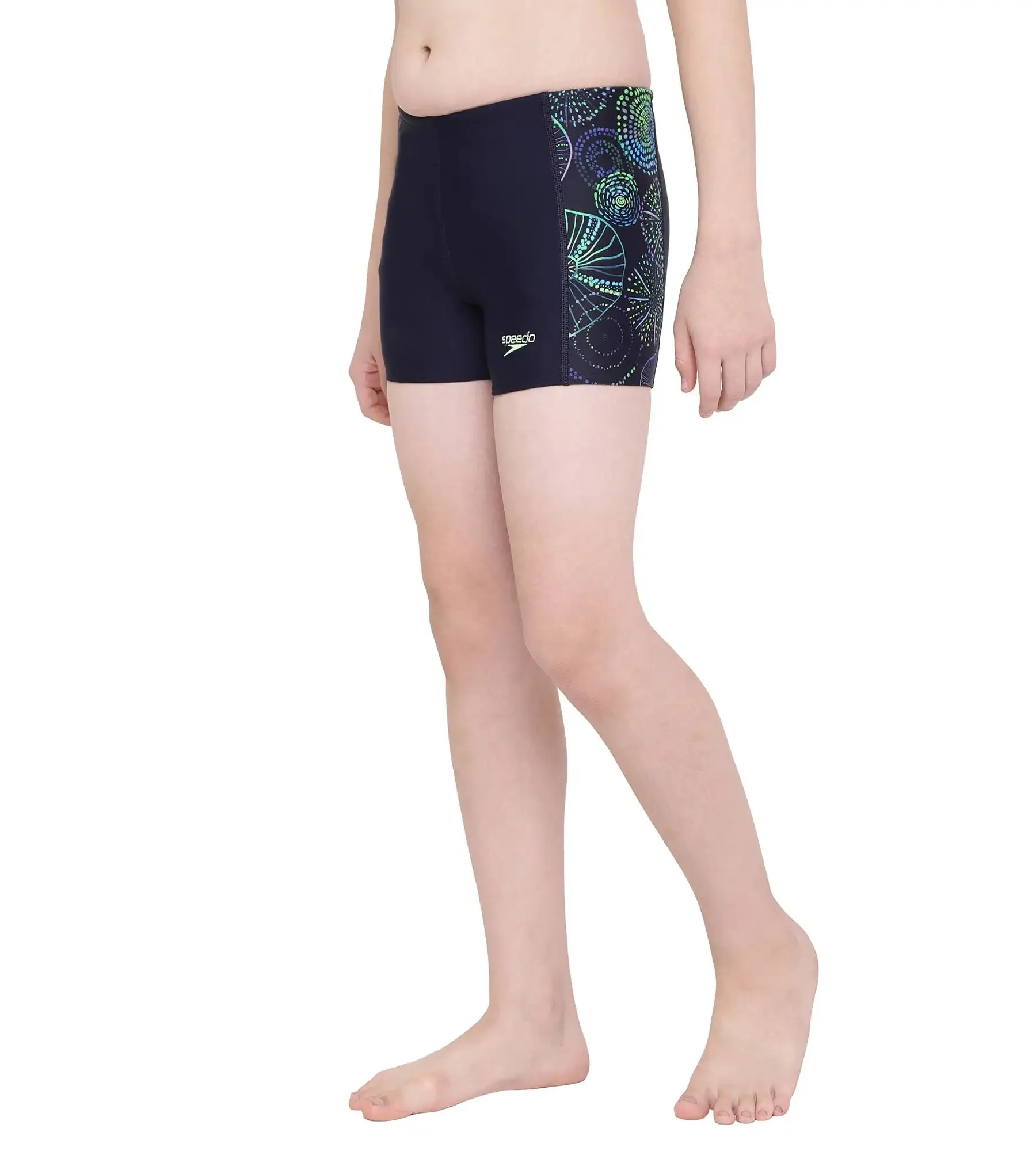 Boy's Jellyfish Panel Swim Trunks - True Navy & Aquarium