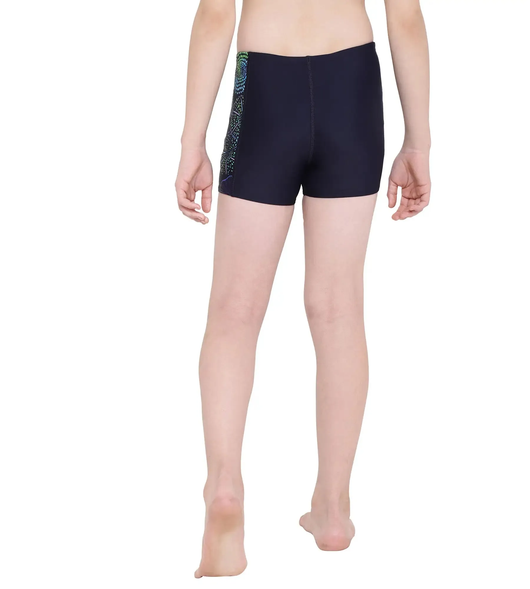 Boy's Jellyfish Panel Swim Trunks - True Navy & Aquarium