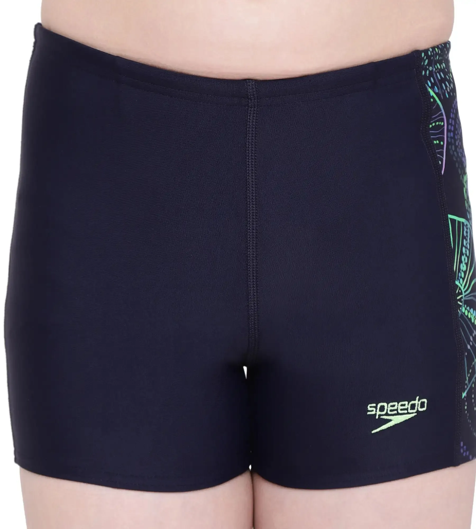 Boy's Jellyfish Panel Swim Trunks - True Navy & Aquarium