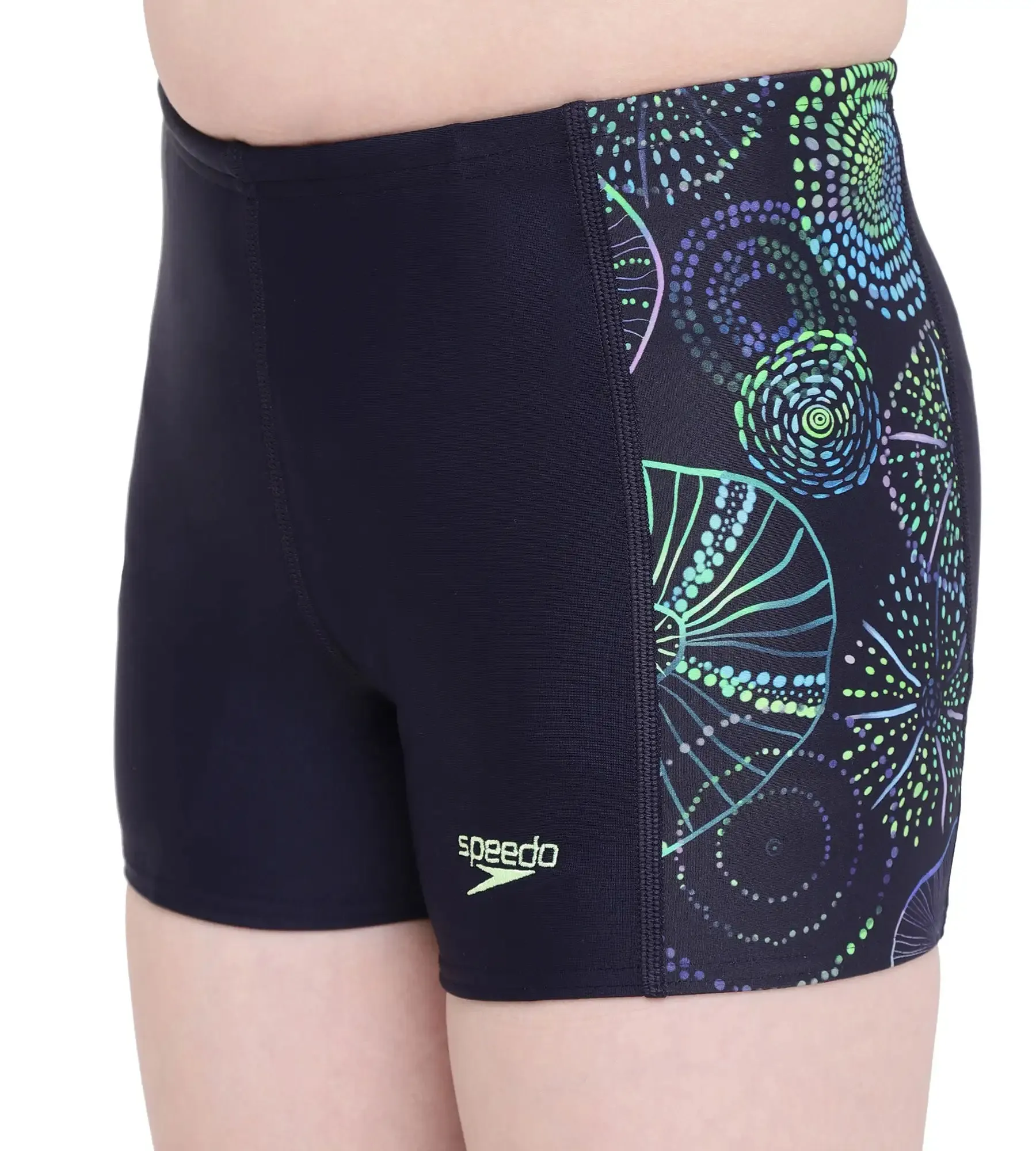 Boy's Jellyfish Panel Swim Trunks - True Navy & Aquarium