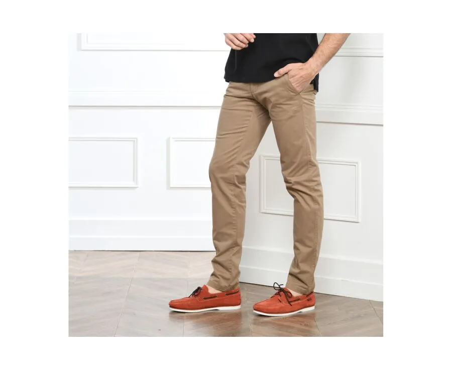 Bronze Chino trousers for men  - KEATON