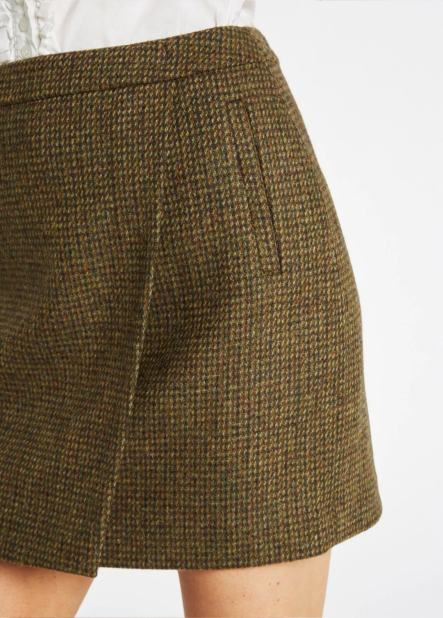 Buckthorn Tweed Skirt - Heath