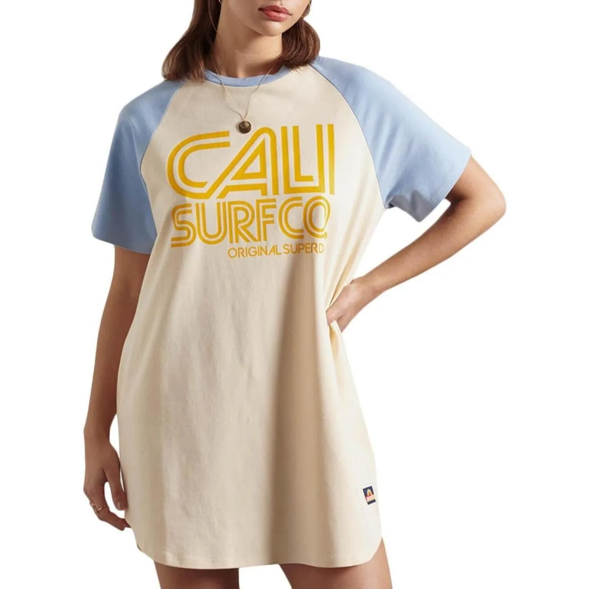 CALI SURF RAGLAN TSHIRT DRESS