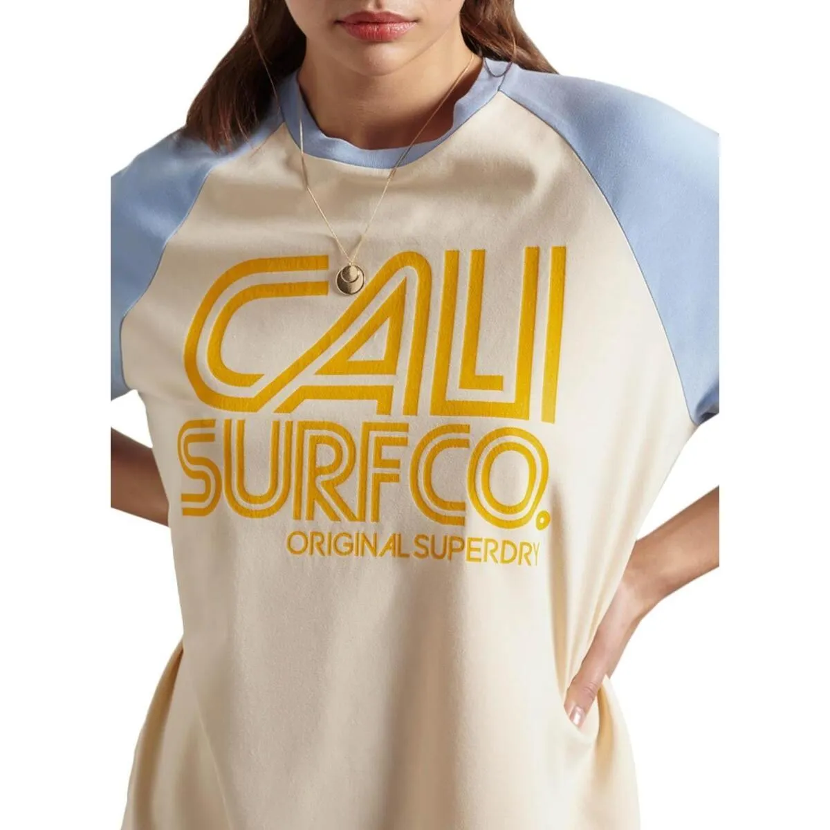 CALI SURF RAGLAN TSHIRT DRESS