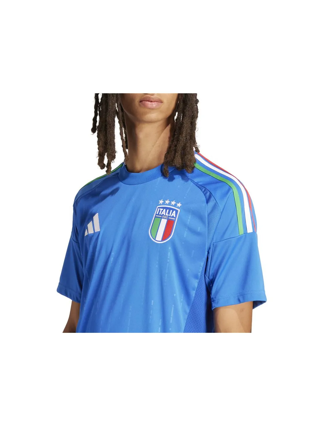 Camiseta de Fútbol adidas Primera Equipación Italia 24 Hombre Azul