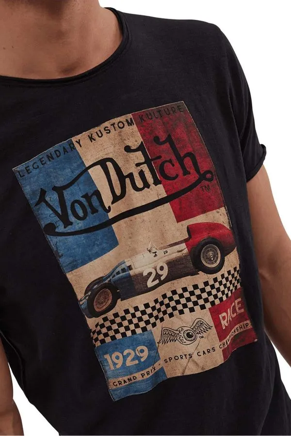 Camiseta Hombre Von Dutch Tshirt Gprix Nr