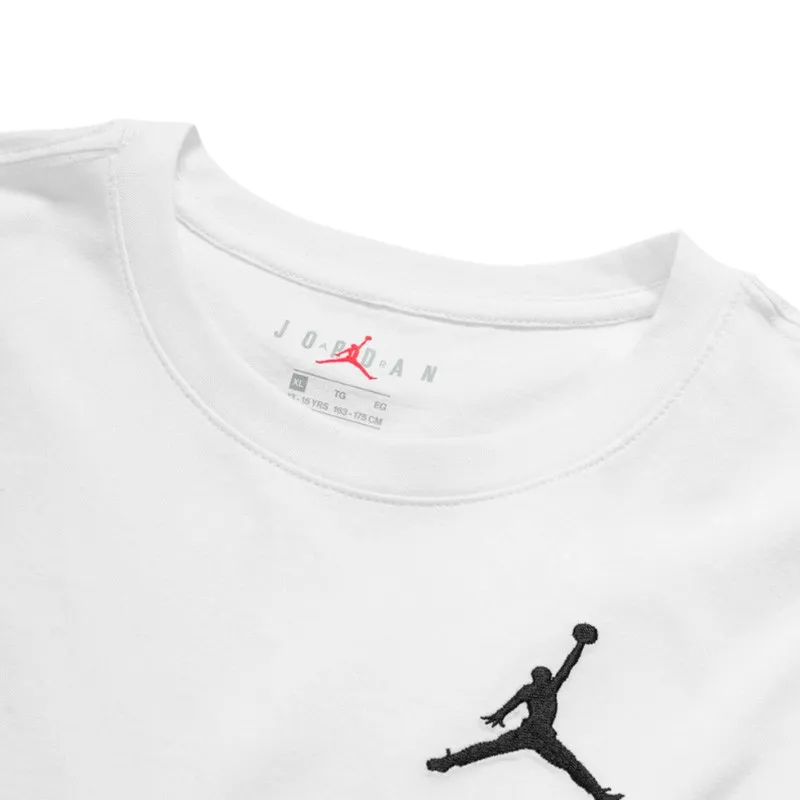 CAMISETA JORDAN JUMPMAN AIR EMBROIDERED BLANCA (JUNIOR)