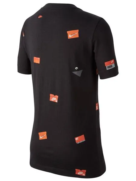 camiseta nike negro niño