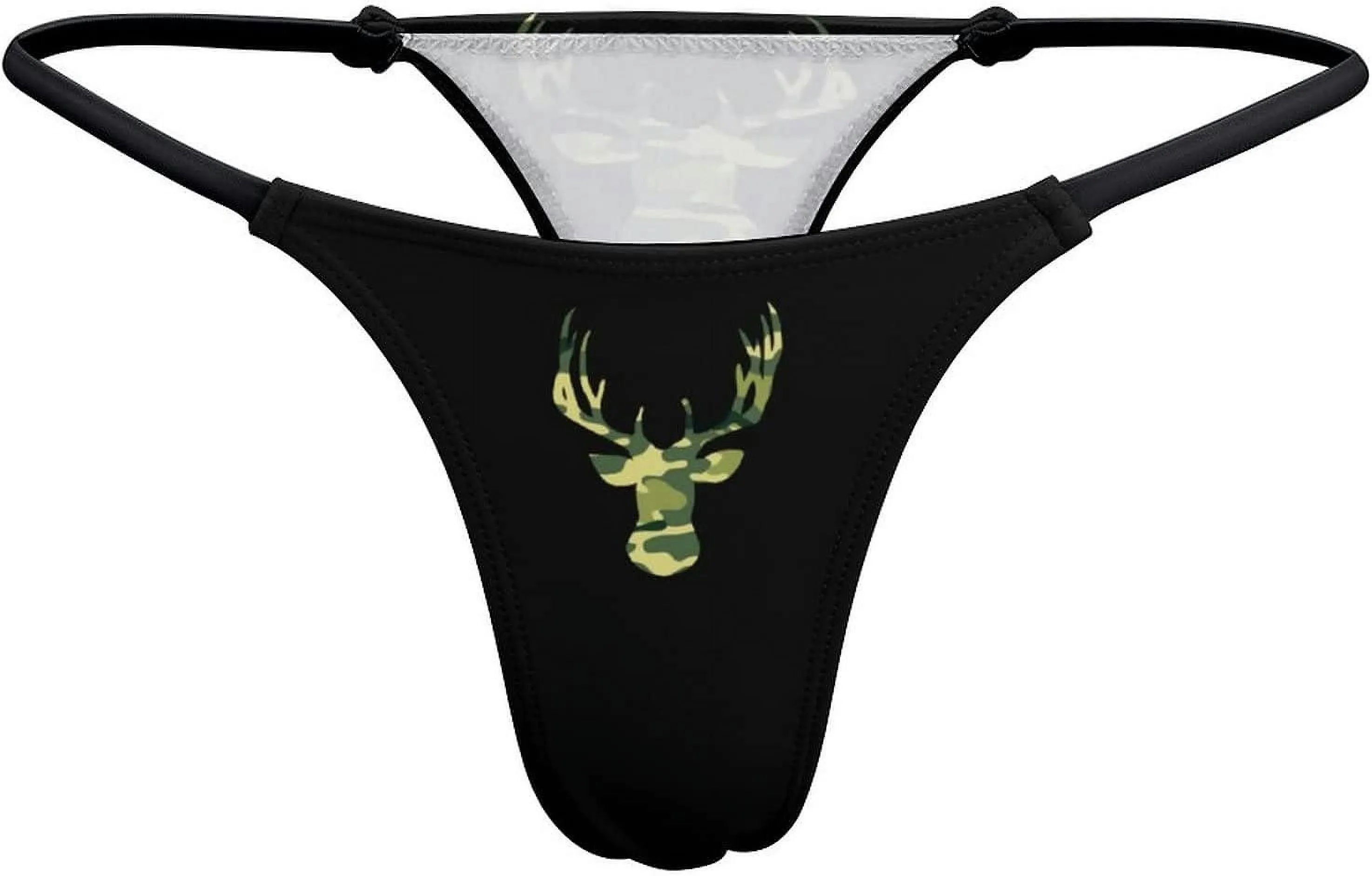 Camo Archery Deer G-String Thongs Women's T-Back Underwear Panty-WE560