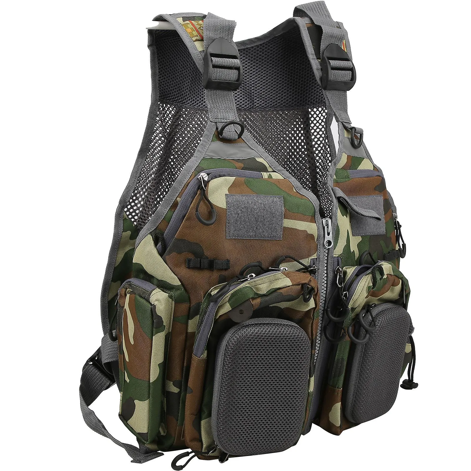 Camouflage Hunting Fishing Travel Vest with Pockets