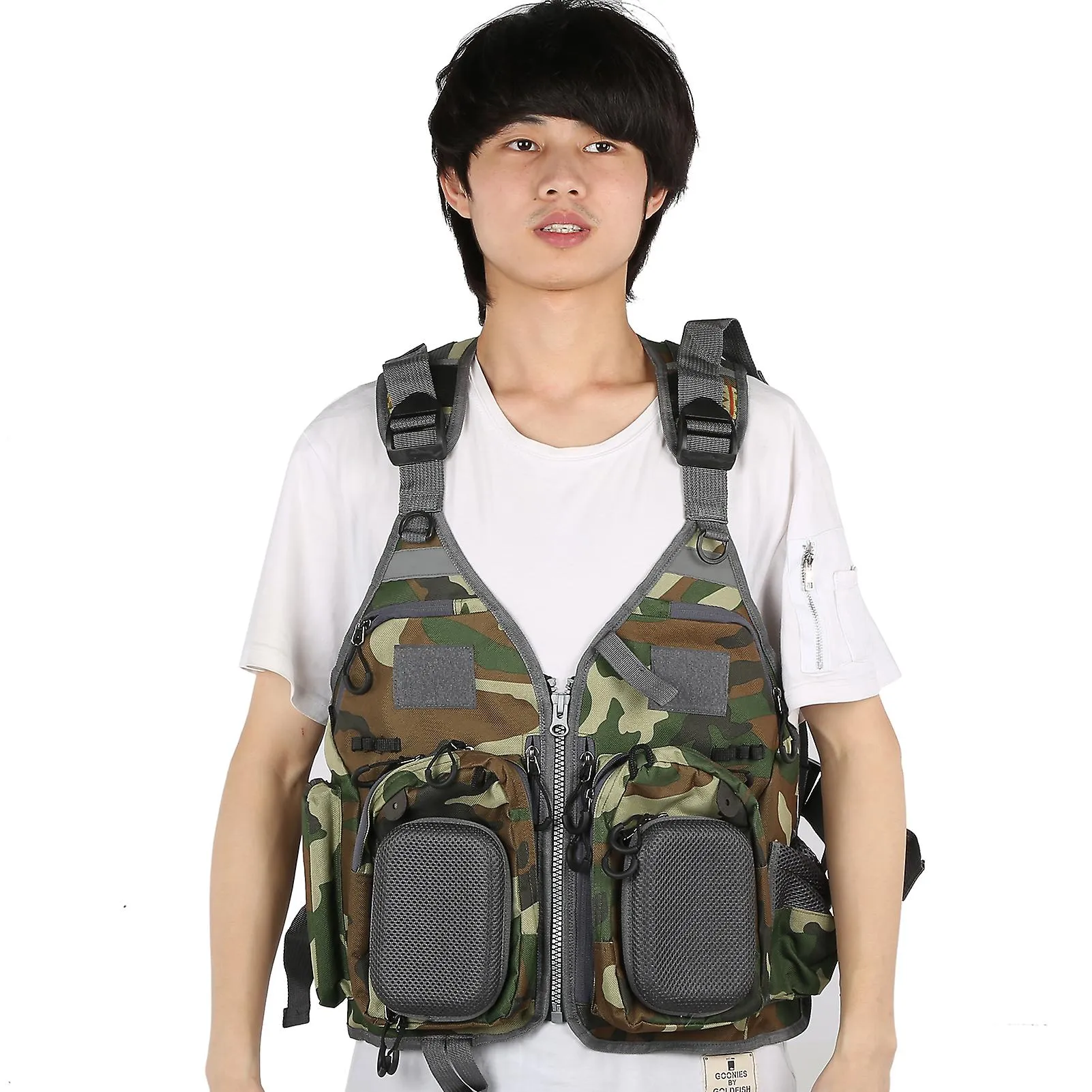 Camouflage Hunting Fishing Travel Vest with Pockets