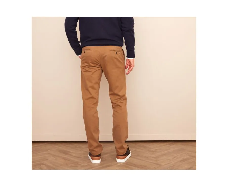 Caramel Chino trousers for men - NIGEL II