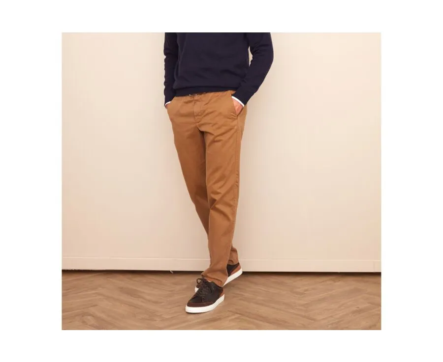 Caramel Chino trousers for men - NIGEL II