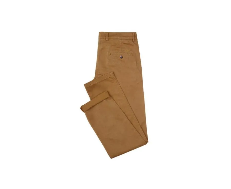 Caramel Chino trousers for men - NIGEL II