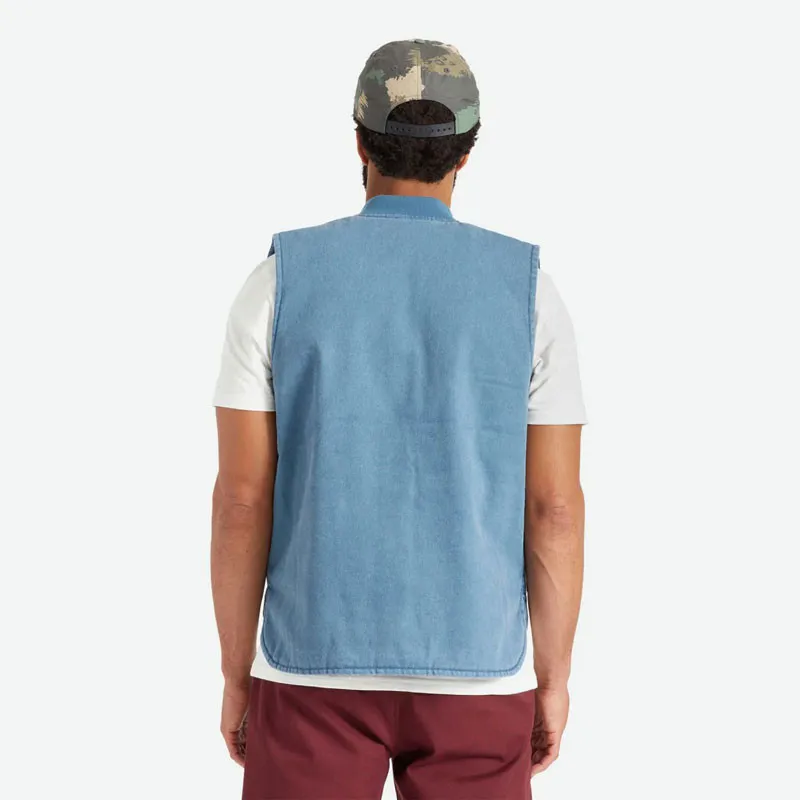 Chaqueta Brixton: Abraham Rev Vest (Indian Teal)