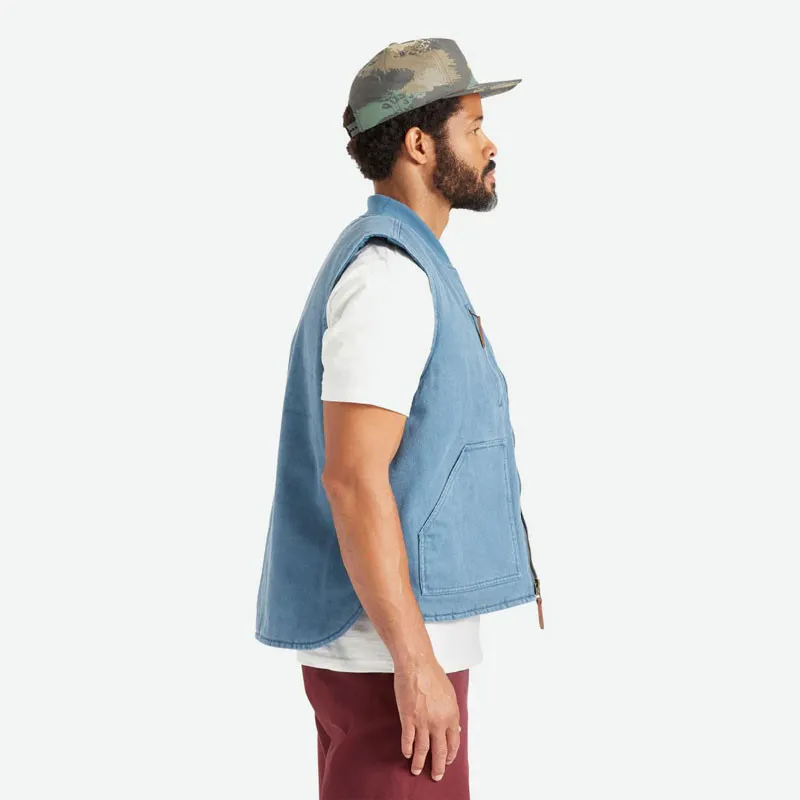 Chaqueta Brixton: Abraham Rev Vest (Indian Teal)