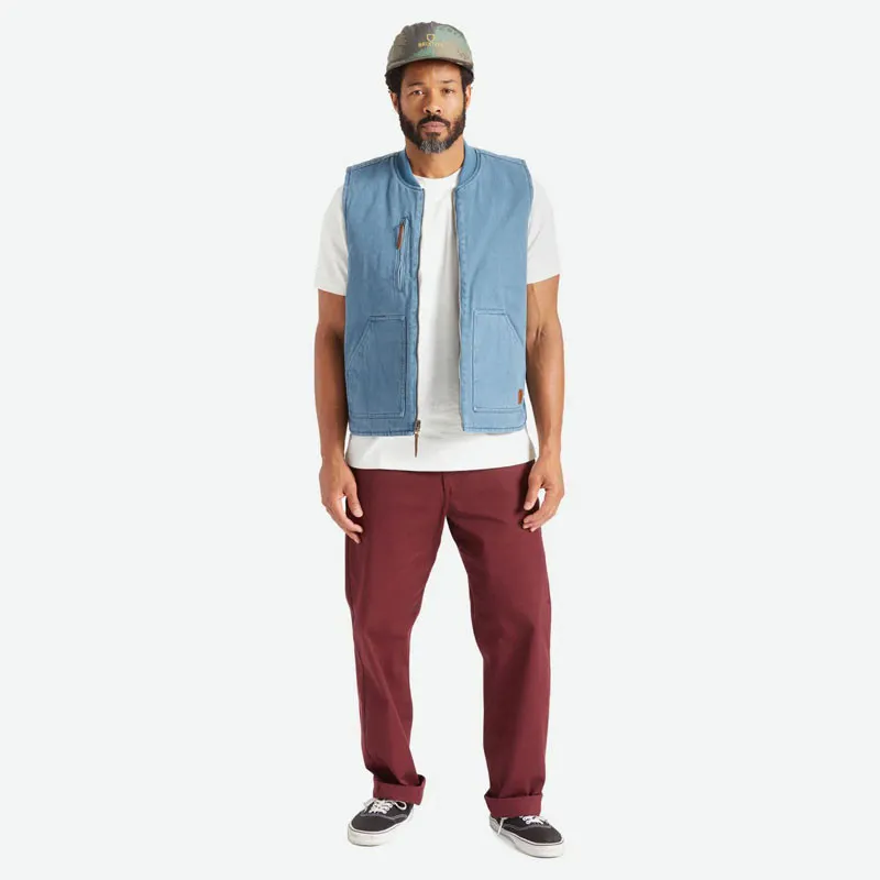 Chaqueta Brixton: Abraham Rev Vest (Indian Teal)