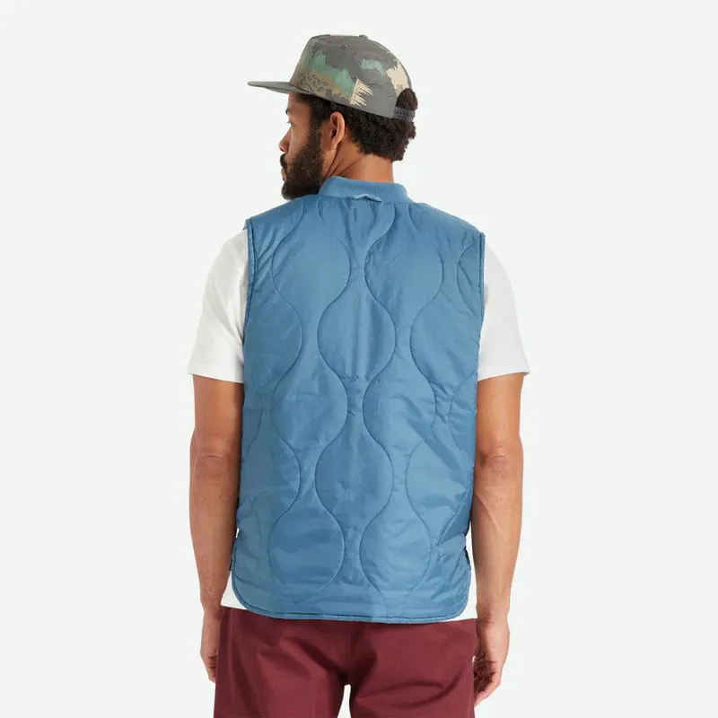 Chaqueta Brixton: Abraham Rev Vest (Indian Teal)