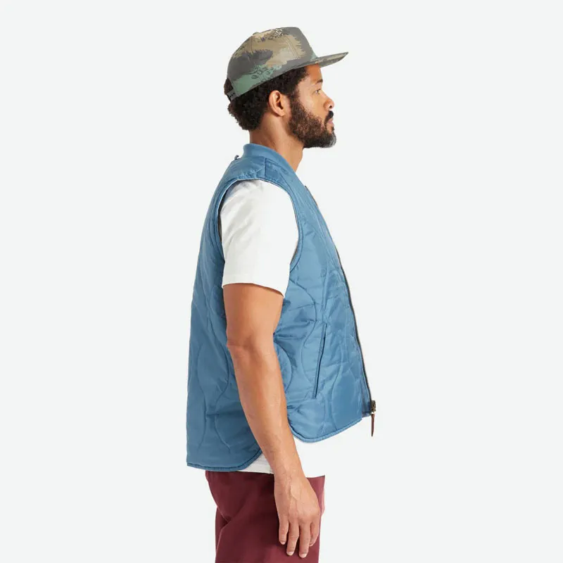 Chaqueta Brixton: Abraham Rev Vest (Indian Teal)