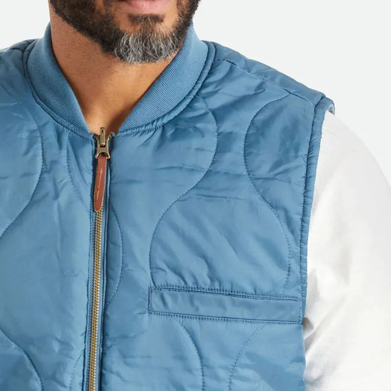 Chaqueta Brixton: Abraham Rev Vest (Indian Teal)