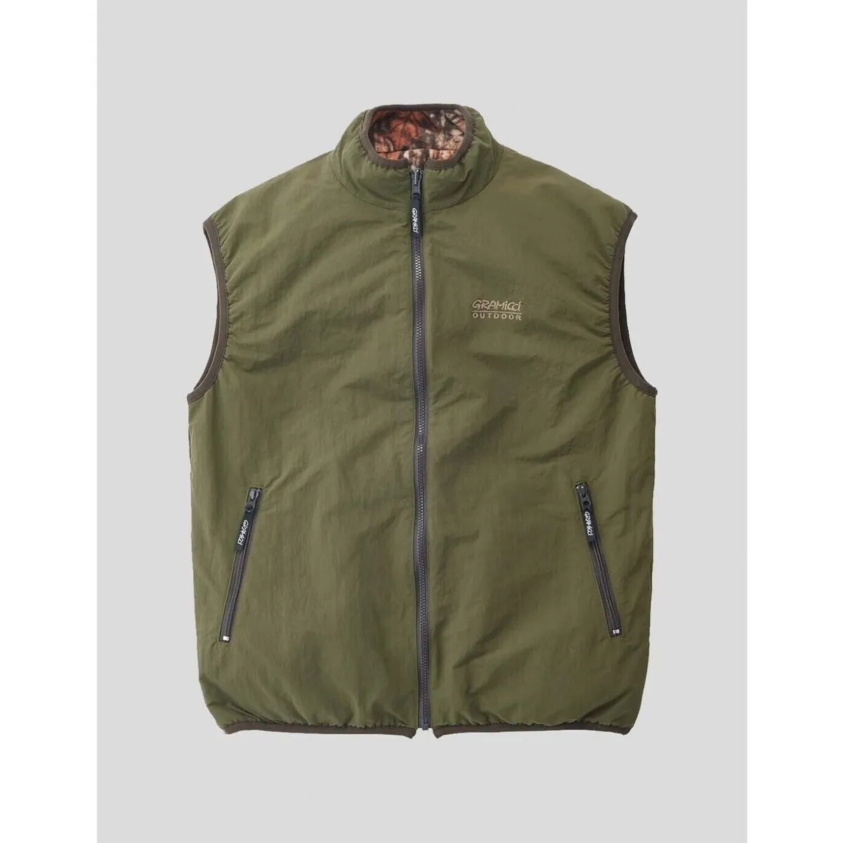 CHAQUETA  REVERSIBLE FLEECE VEST  LEAF CAMO