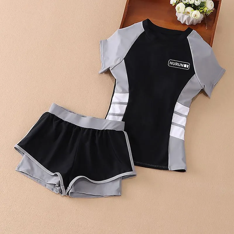 Children's swimsuit cute summer little girl split swimwear short-sleeved sun protection swimwear summer swimwear