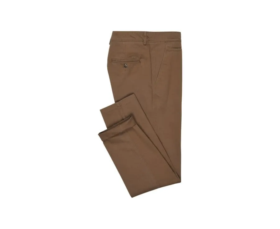 Chocolate Chino trousers for men - NIGEL II