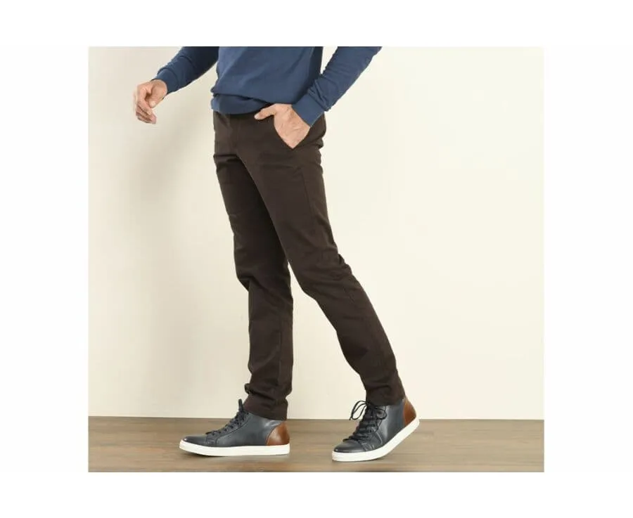 Dark Brown Chino trousers for men - NIGEL II