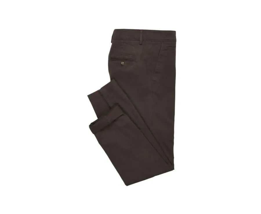 Dark Brown Chino trousers for men - NIGEL II