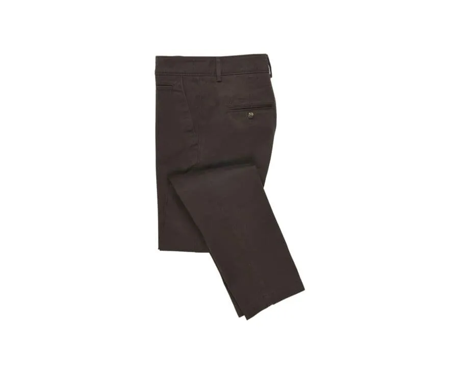 Dark Brown Chino trousers for men - NIGEL II