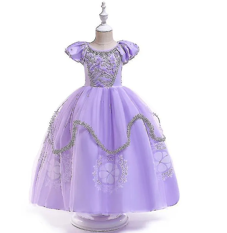 Dresses dressy princess costumes birthday fancy halloween xmas party dresses up little girls 140