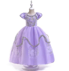 Dresses dressy princess costumes birthday fancy halloween xmas party dresses up little girls 140