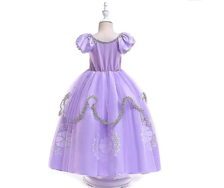 Dresses dressy princess costumes birthday fancy halloween xmas party dresses up little girls 140