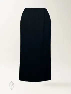 Enzo Skirt - Black Twill Ponte - Buy Now