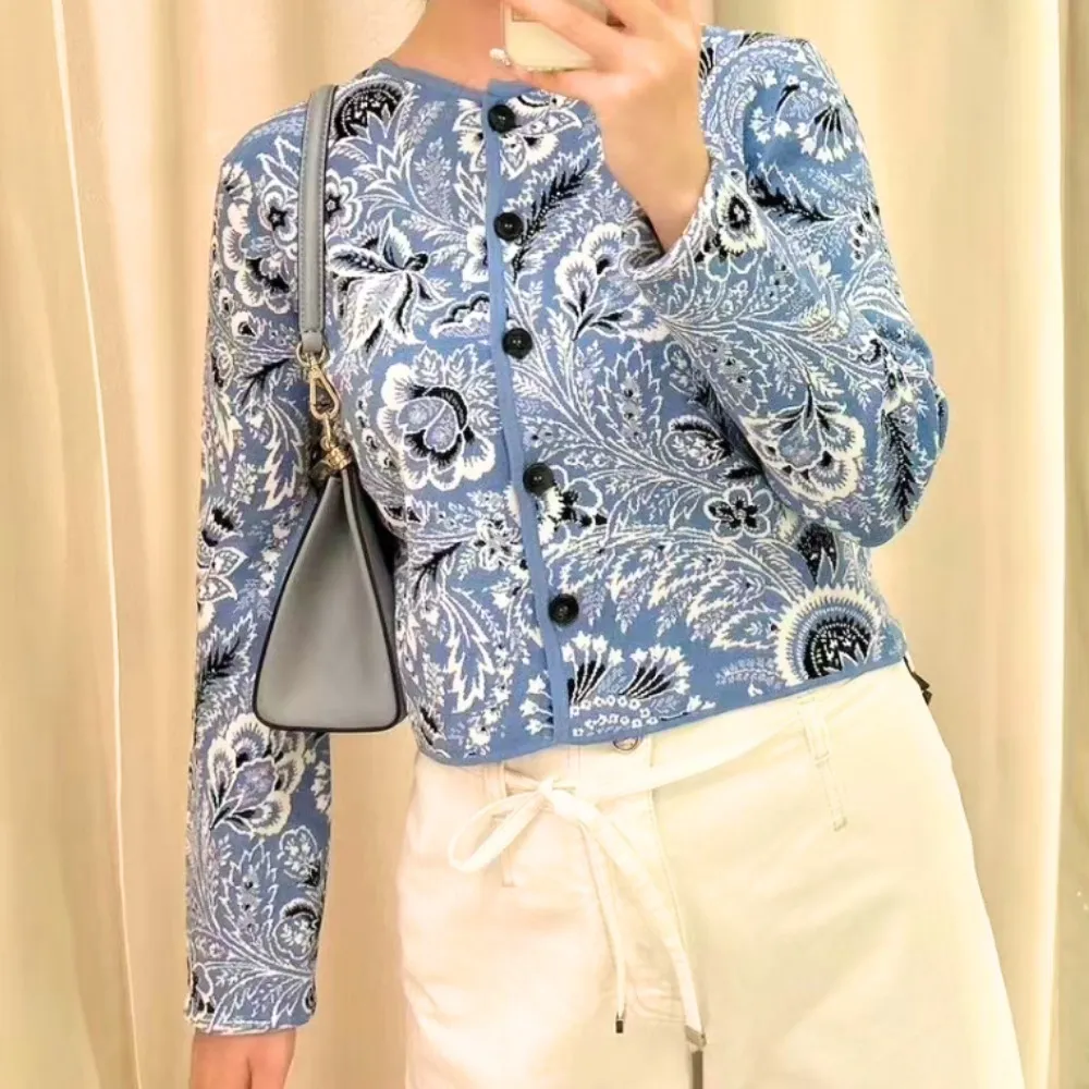 ETRO  |Paisley Casual Style Long Sleeves Party Style Office Style