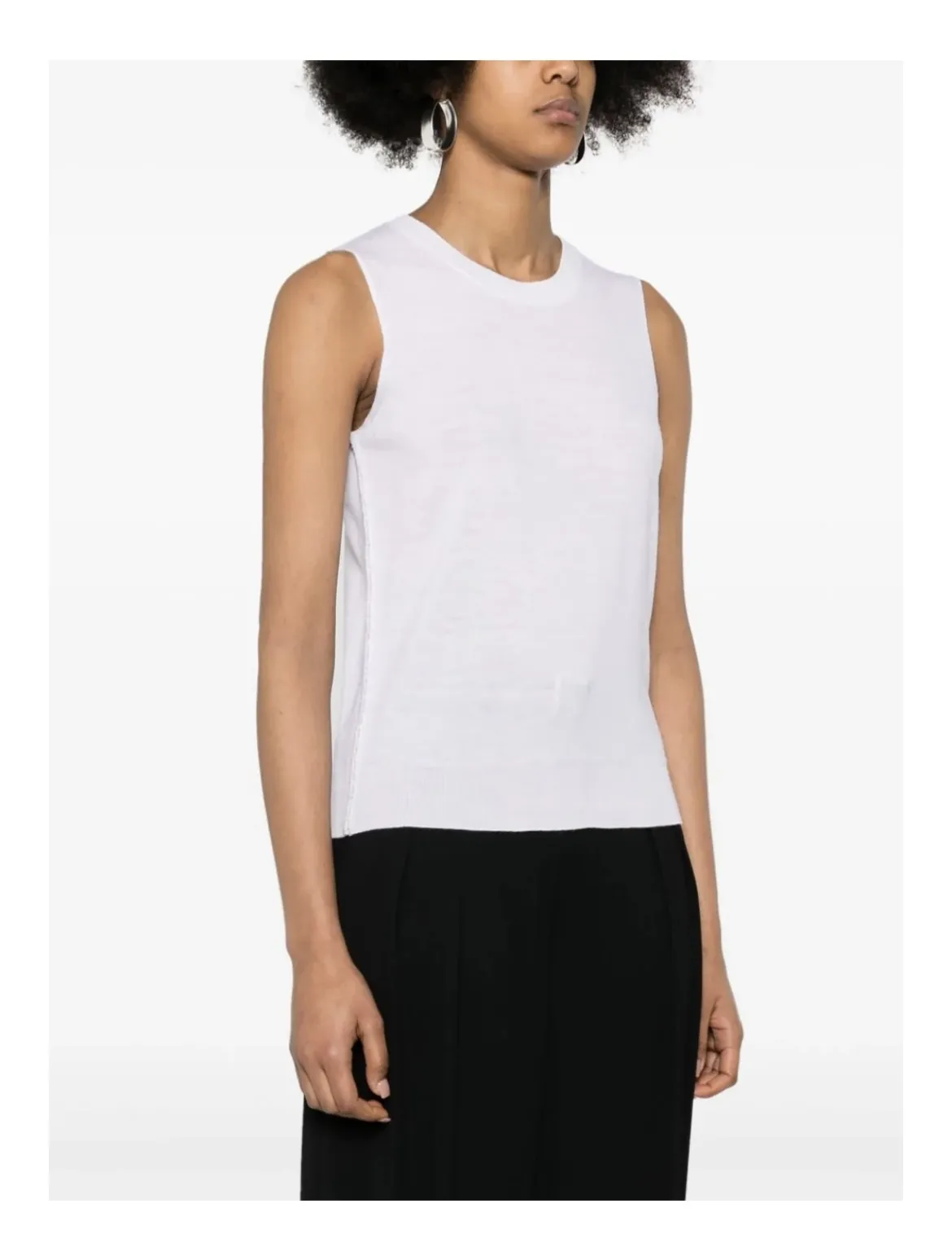 FABIANA FILIPPI  |Casual Style Sleeveless U-Neck Plain Elegant Style