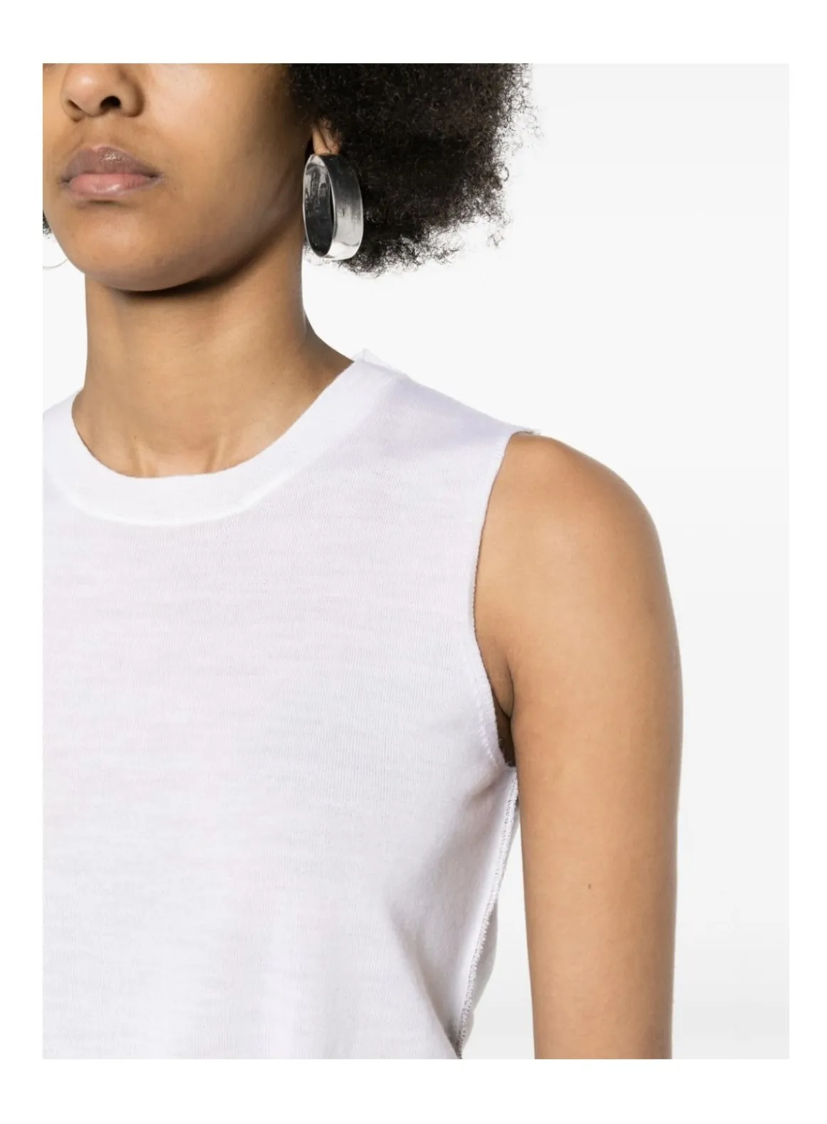 FABIANA FILIPPI  |Casual Style Sleeveless U-Neck Plain Elegant Style